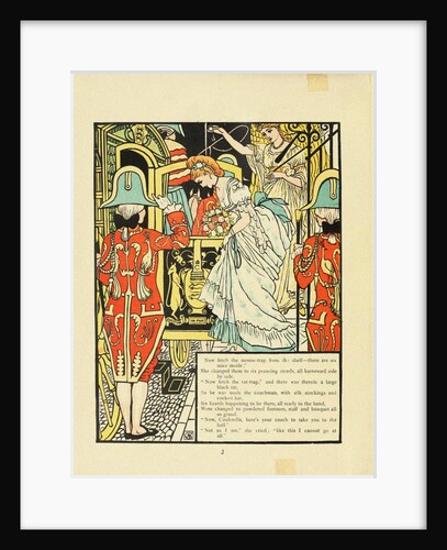 Illustration for Fairy Tale Cinderella by Walter Crane