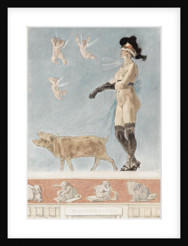 Pornokrates (La Dame au cochon) by Félicien Rops