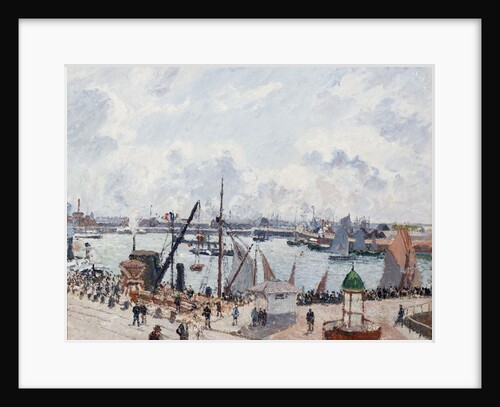 The Outer Harbour of Le Havre. Morning. Sun by Camille Pissarro
