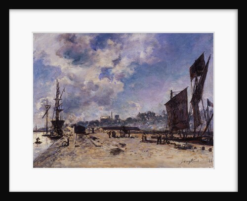Quay at Honfleur by Johan Barthold Jongkind
