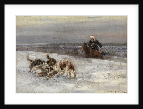 Hunting Scene by Sergey Semyonovich Voroshilov