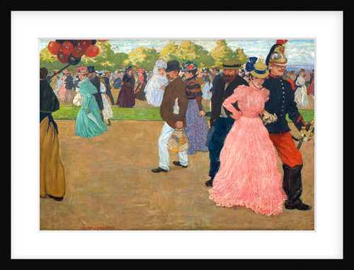 Sunday Stroll in the Bois de Boulogne by Henri Jacques Edouard Evenepoel