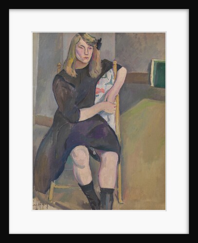 Seated Girl by Jules Pascin