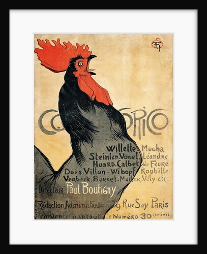 Cocorico (Poster) by Théophile Alexandre Steinlen