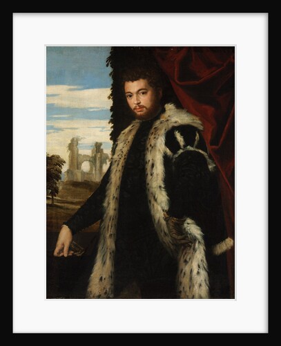 Portrait of a Young Man Wearing Lynx Fur by Paolo Veronese