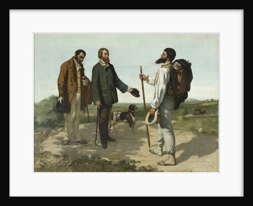 Bonjour, Monsieur Courbet by Gustave Courbet