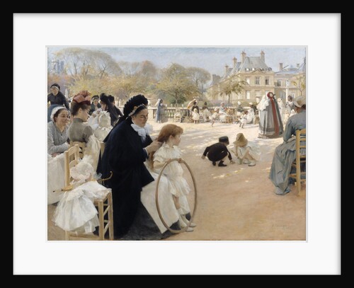The Luxembourg Gardens, Paris by Albert Gustaf Aristides Edelfelt