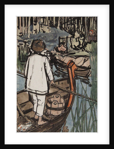Illustration to the The Tale Synko-Philipko by Elena Dmitryevna Polenova