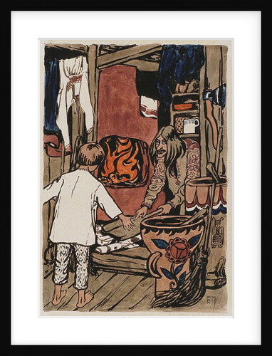 Illustration to the The Tale Synko-Philipko by Elena Dmitryevna Polenova