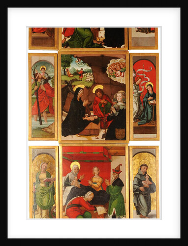 Altarpiece of Saints Anne and Michael the Archangel (Left panel) by Francisco de Comontes