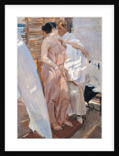 The Pink Robe. After the Bath by Joaquín Sorolla y Bastida