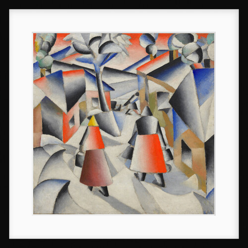 Morning in the Village after Snowstorm by Kasimir Severinovich Malevich