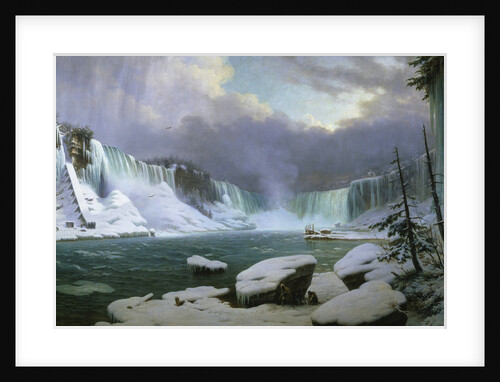 Niagara Falls in Winter by Hippolyte Sebron