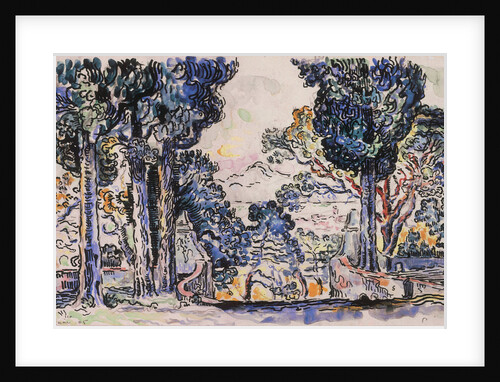 Cypresses in Sainte-Anne (SaintTropez) by Paul Signac