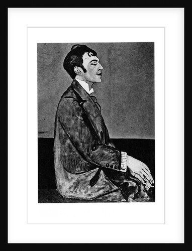 Portrait of the poet Osip Mandelstam by Anna Mikhaylovna Zelmanova-Tchudovskaya