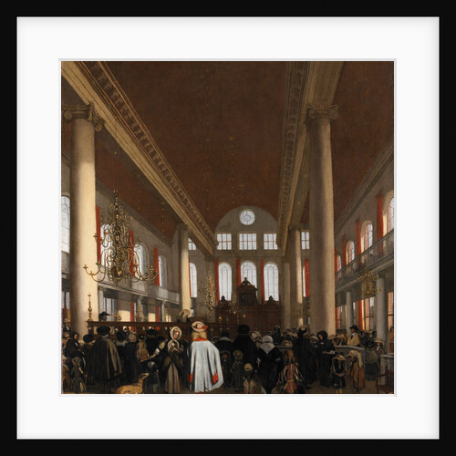 Interior of the Portuguese Synagogue in Amsterdam by Emanuel de Witte