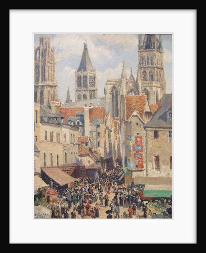 Rue de lÉpicerie, Rouen by Camille Pissarro