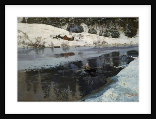 Winter at the River Simoa by Fritz Thaulov