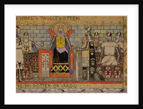 Åsmund in the Kings Hall by Gerhard Munthe