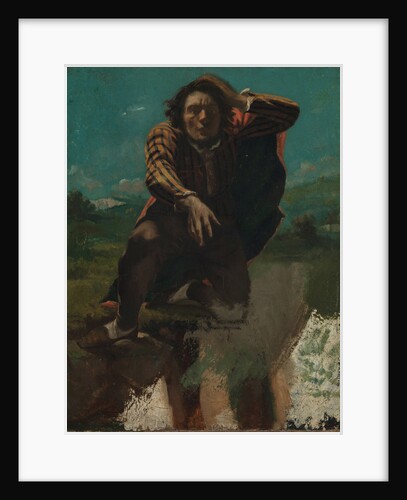 Self-Portrait (The Man Made Mad by Fear) by Gustave Courbet