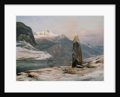 Winter at the Sognefjord by Johan Christian Clausen Dahl