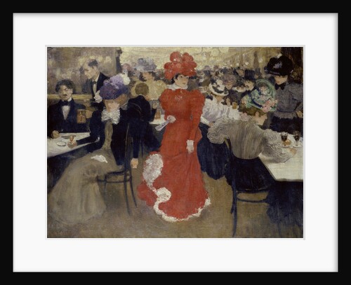 In the Café dHarcourt at Paris by Henri Jacques Edouard Evenepoel
