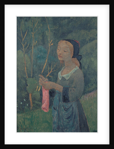 Girl with a Pink Stocking by Paul Sérusier