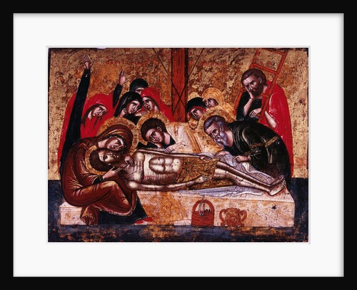 The Descent from the Cross by Greek icon