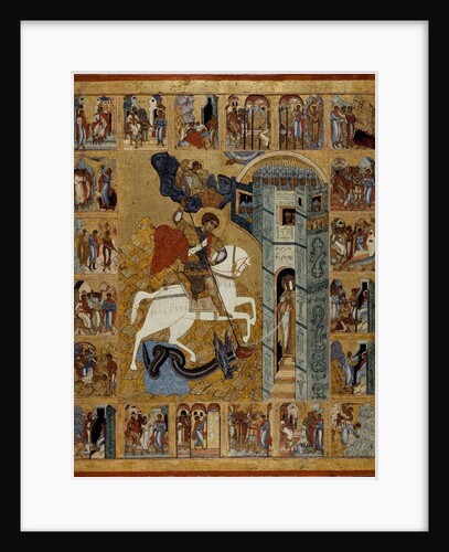 Saint George with Scenes from His Life by Russian icon