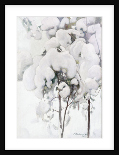 Snow-Covered Pine Saplings by Pekka Halonen