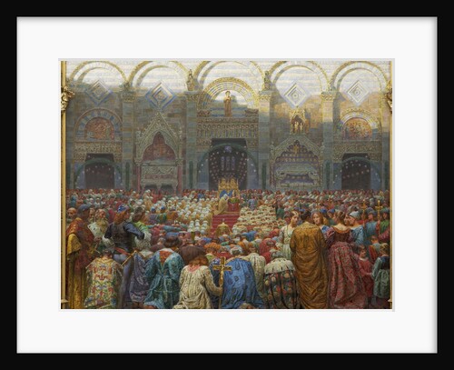 The Mystical Wedding between the Bishop and the Abbess of Pistoia by Kristian Zahrtmann