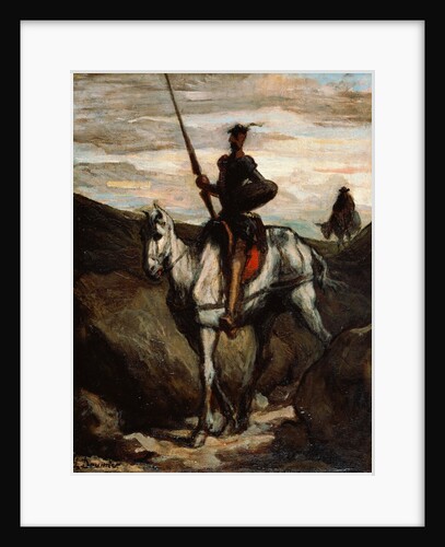 Don Quixote in the Mountains by Honoré Daumier