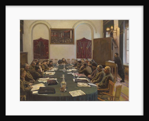 Assembly of the Revolutionary Military Council of the USSR, Chaired by Kliment Voroshilov by Isaak Izrailevich Brodsky