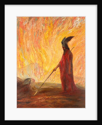 Wotans Farewell and Magic Fire by Hermann Hendrich