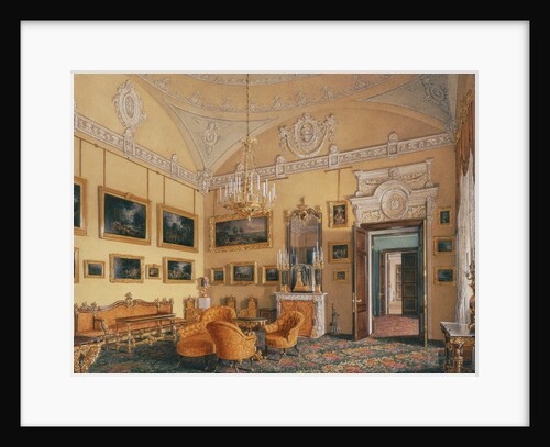 Interiors of the Winter Palace. The First Reserved Apartment. The Drawing-Room of Duke Maximilian Le by Eduard Hau