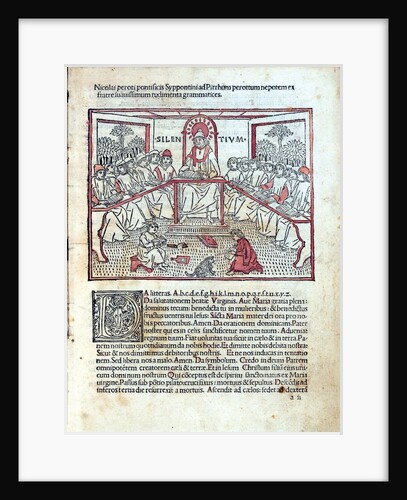 A lesson (From Rudimenta grammatices) by Nicolaus Perottus