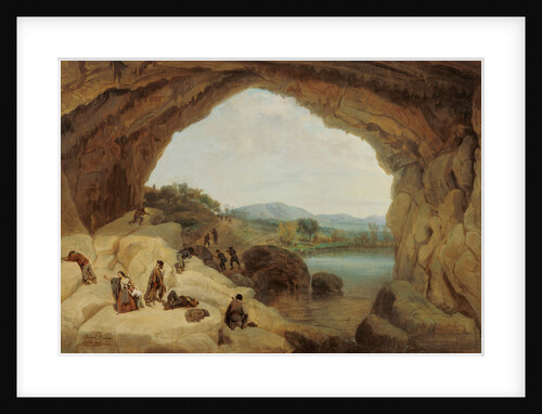 Ambushing a Group of Bandits at the Cueva del Gato by Manuel Barrón y Carrillo