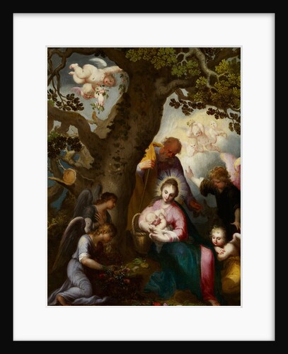 The Flight into Egypt by Abraham Bloemaert