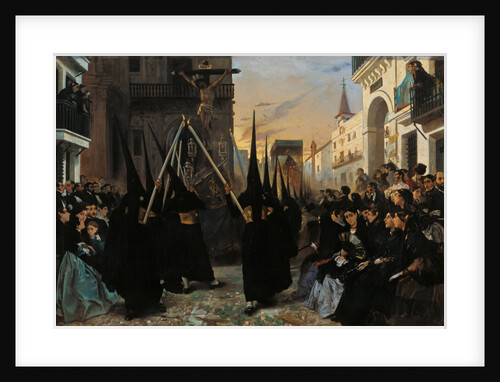A Procession along Calle Génova by Alfred Dehodencq