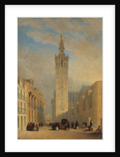 The Giralda seen from Calle Placentines by José Domínguez Bécquer