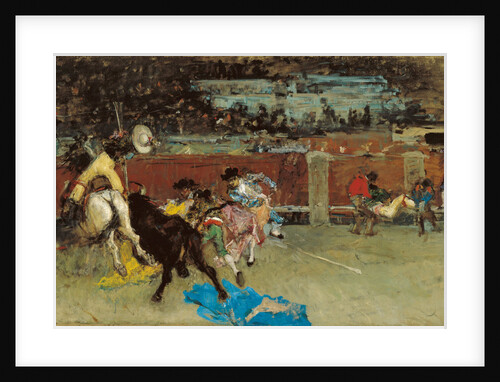 Bullfight. Wounded Picador by Marià Fortuny