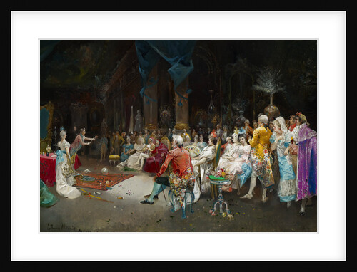 The Magician at the Palace by Eugenio Lucas Villaamil