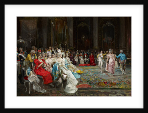 Dance at the Palace by Eugenio Lucas Villaamil