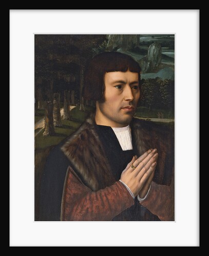 Portrait of a Man praying by Ambrosius Benson