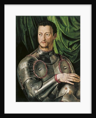 Portrait of Grand Duke of Tuscany Cosimo I de Medici in armour by Agnolo Bronzino