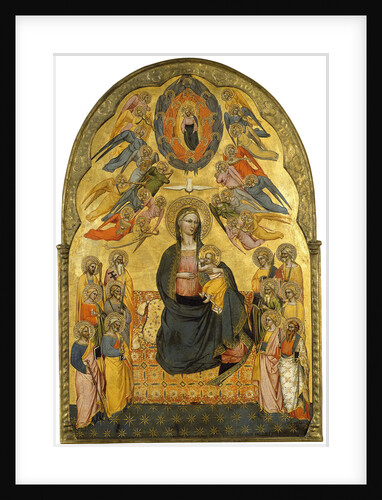 The Virgin of Humility with the Holy Father, the Holy Spirit and the twelve Apostles by Cenni di Francesco di ser Cenni