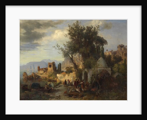 Evening by the Kura River near Tiflis by Paul von Franken