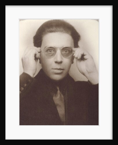 Andre Breton with glasses by Anonymous