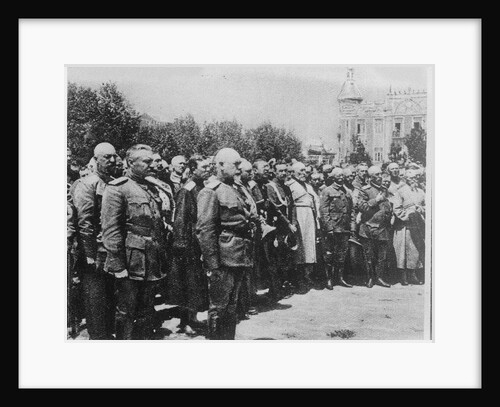 General Anton Denikin with his staff officers by Anonymous