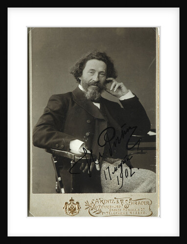 Portrait of the artist Ilya Repin by Photo studio H. Rentz & F. Schrader